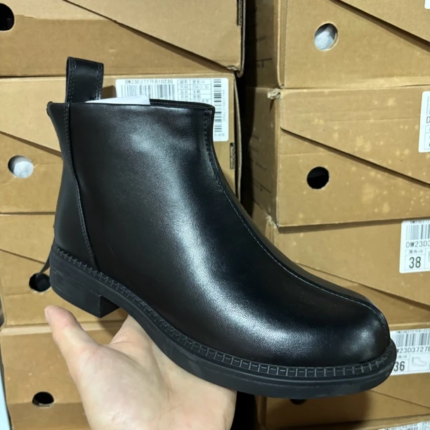 冬季3727加绒瘦瘦靴短靴女鞋23D