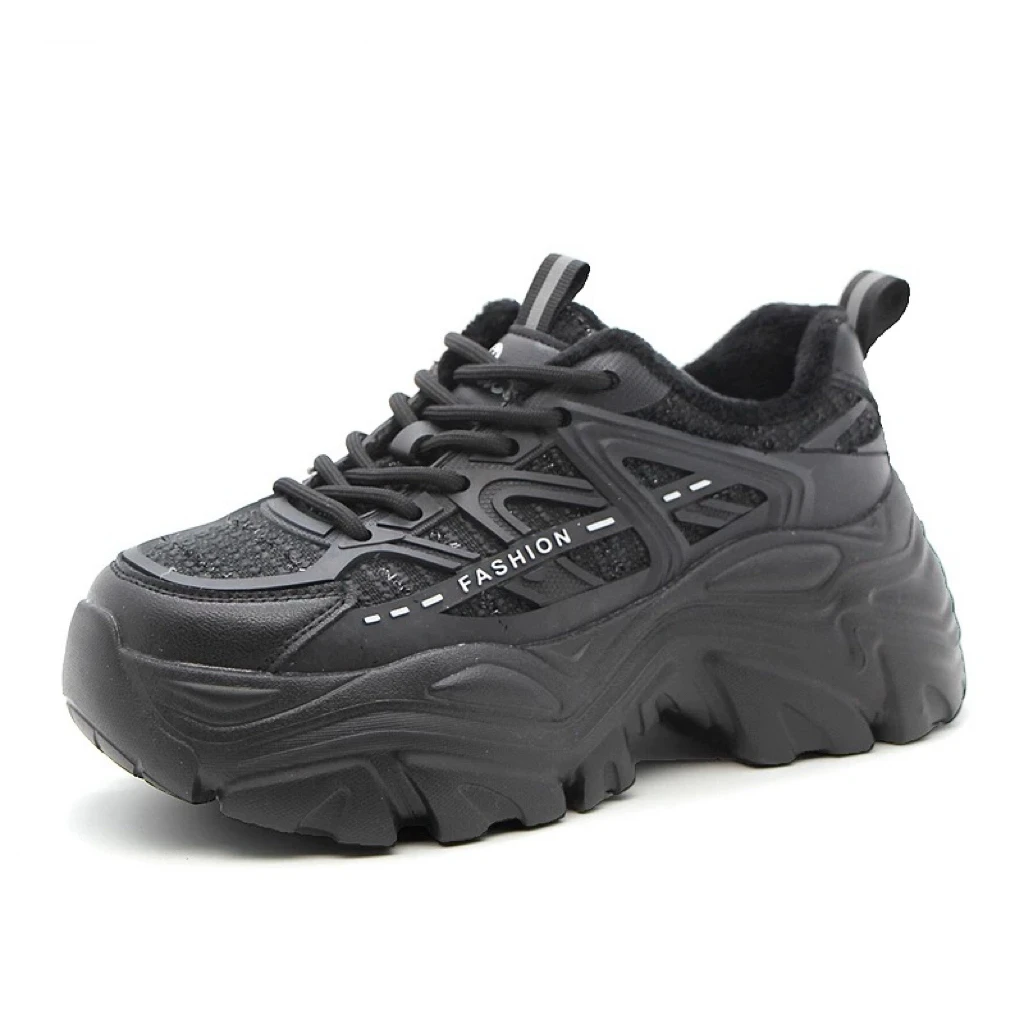 秋冬1909新款厚底老爹鞋女鞋23D