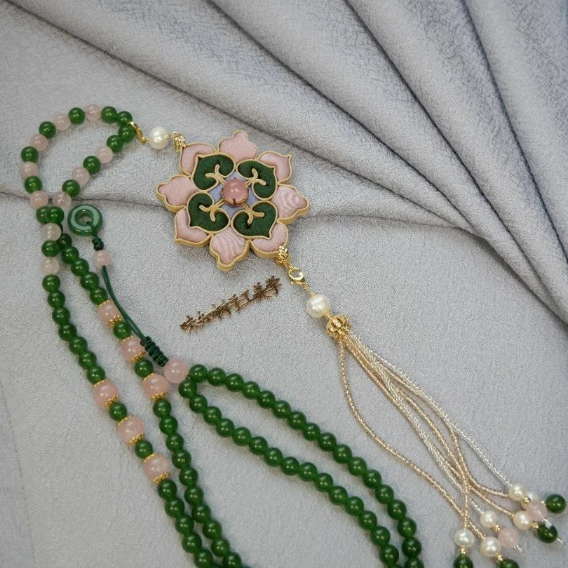 非遗盘扣国潮汉服【宝相花·韶颜】手工填花国风