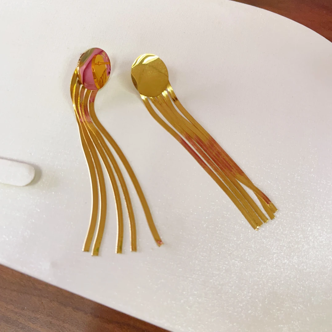 钛钢耳饰 Xyuer时尚个性流苏耳环饰品