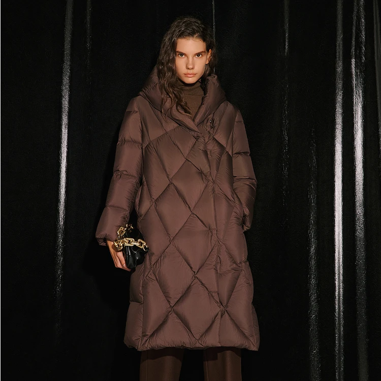 COVERINS冬季轻柔显瘦保暖时尚中长款羽绒服CC33508760