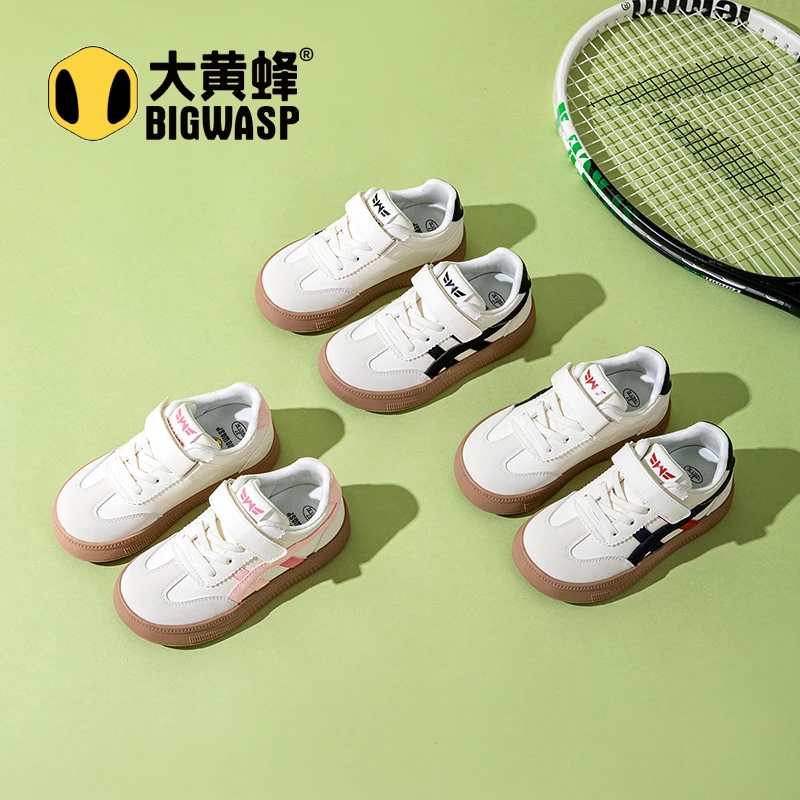 大黄蜂儿童2024秋季新款防滑耐磨百搭韩版潮流校园风儿童低帮板鞋