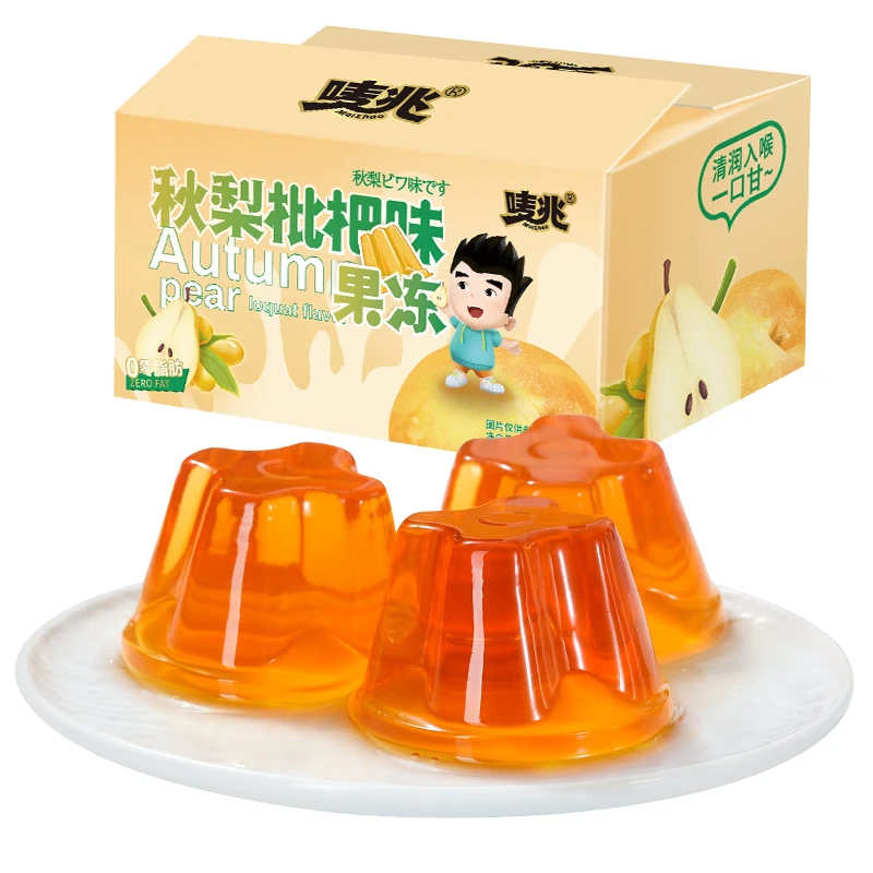 【到手两箱】唛兆秋梨枇杷果冻布丁500g*2箱Q弹清润清甜多汁冰凉