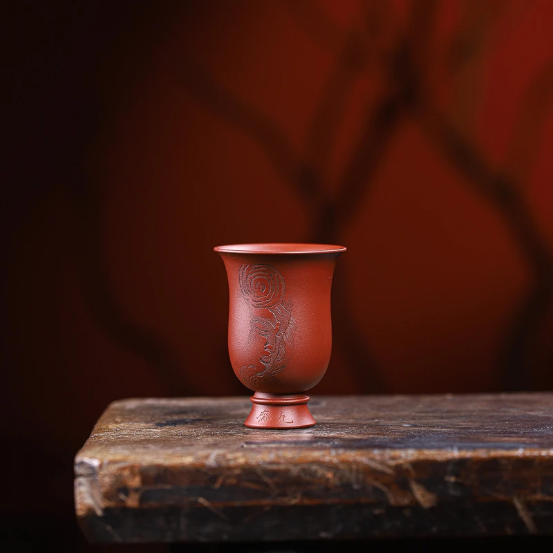 O2043九斋紫砂杯 佛菩提主人杯 品茗杯 茶杯