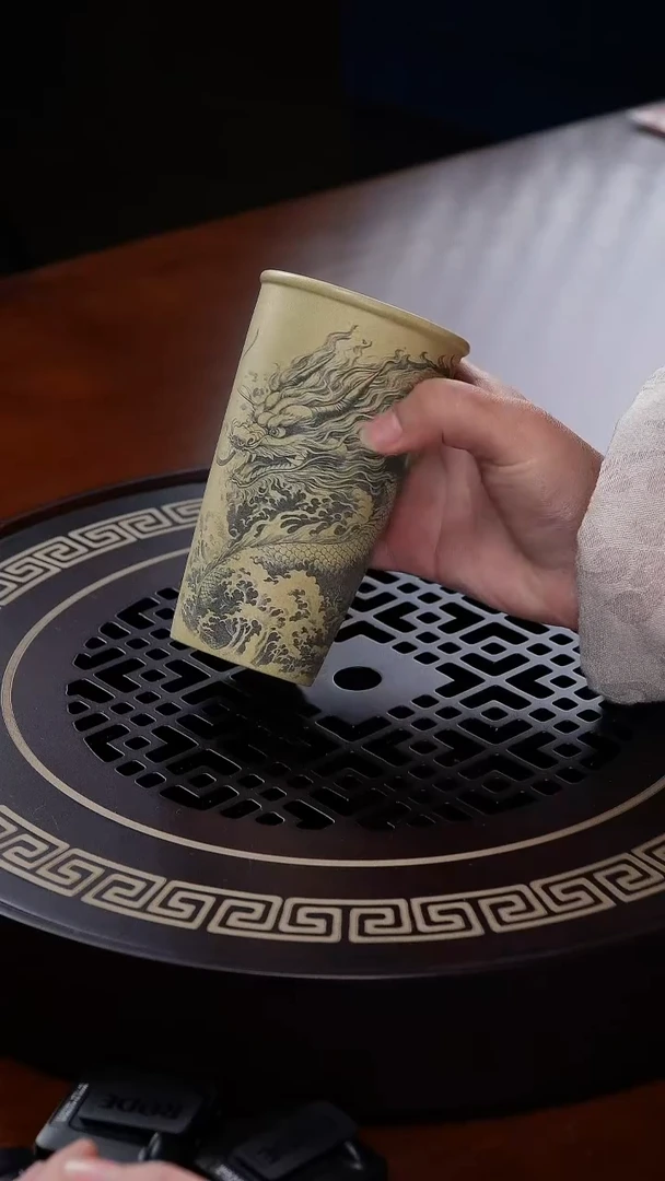 【闪购商品】紫砂茶杯6正品机刻龙