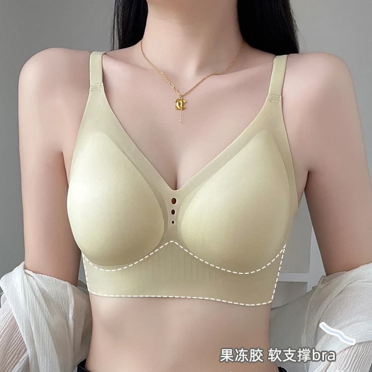 【运补6-8】女士秋冬季聚拢软支撑无钢圈小胸聚拢调整型薄无痕内衣