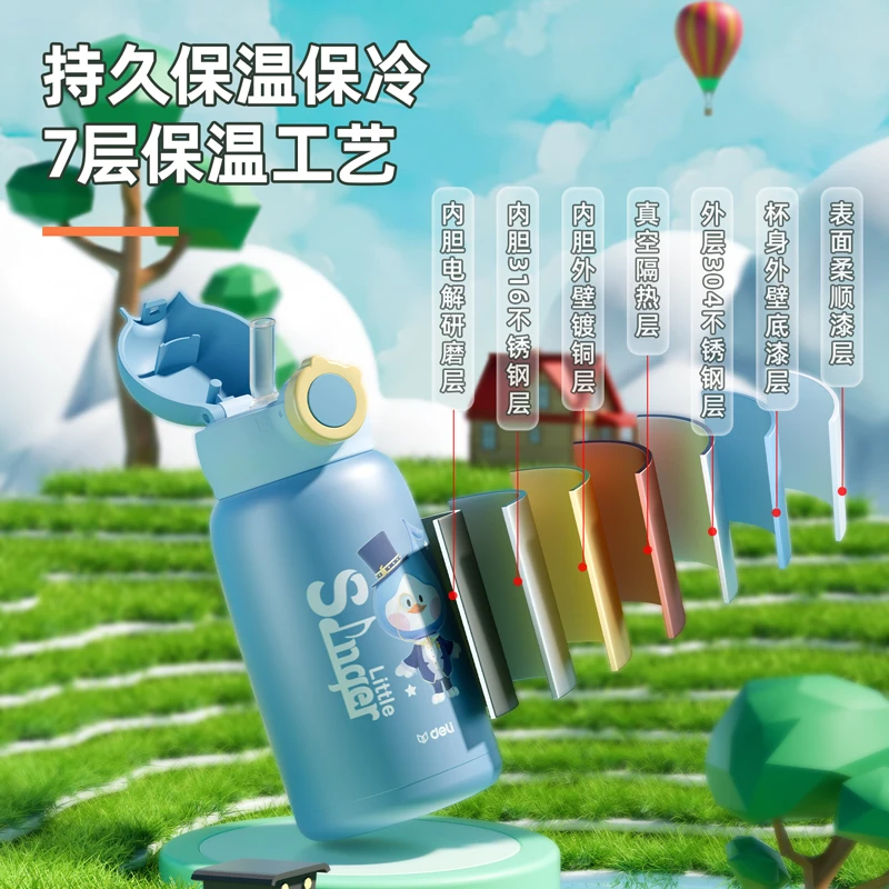 得力  608儿童保温杯（630ml）