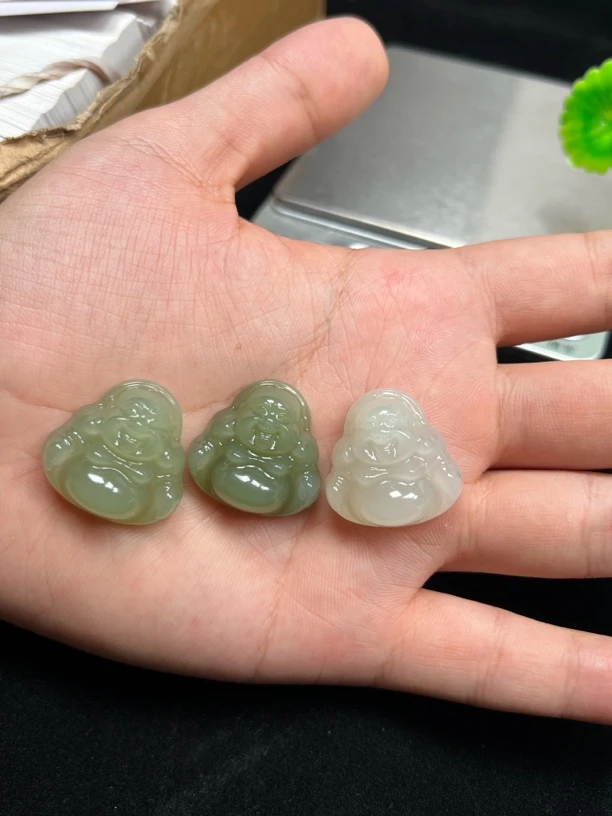 25MM和田玉佛公吊坠项链轻奢女士高级感编绳挂坠（多样性发其一）