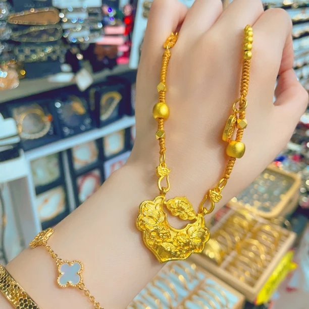 铜合金布艺项链 铜合金手链 小擦铺子专属锁锁项链