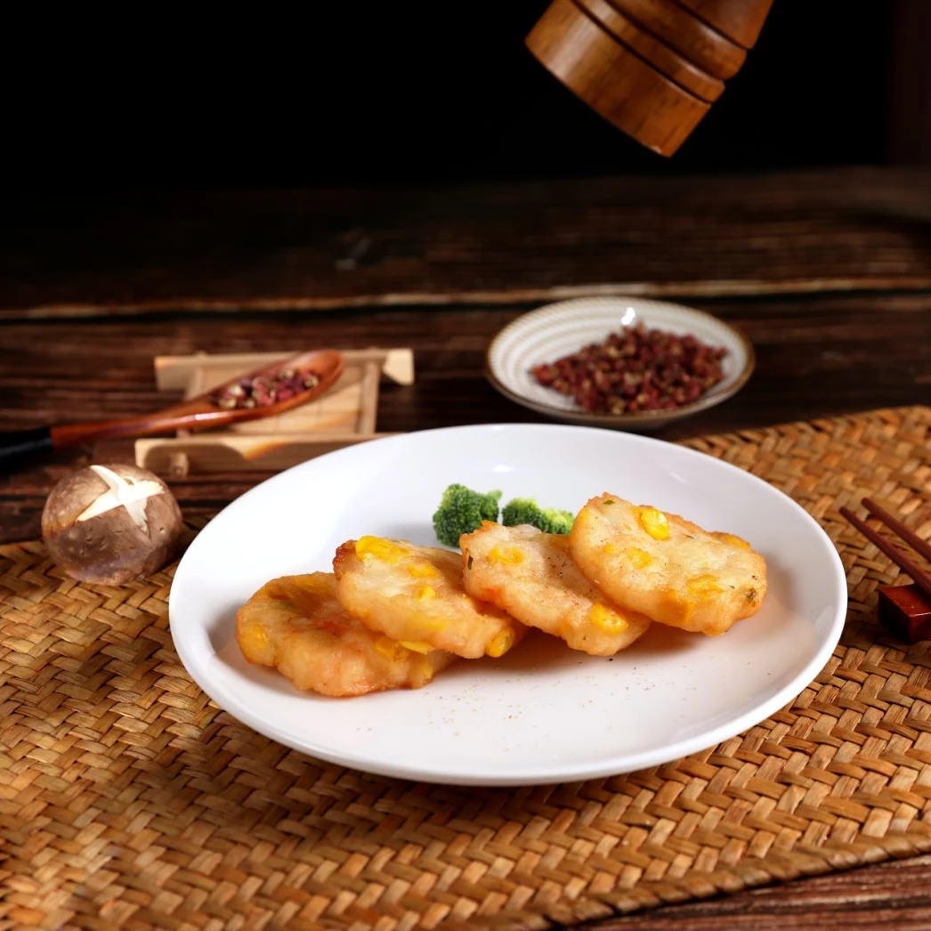 龙王汇果蔬虾饼160g（每袋4片）大粒虾肉营养加热