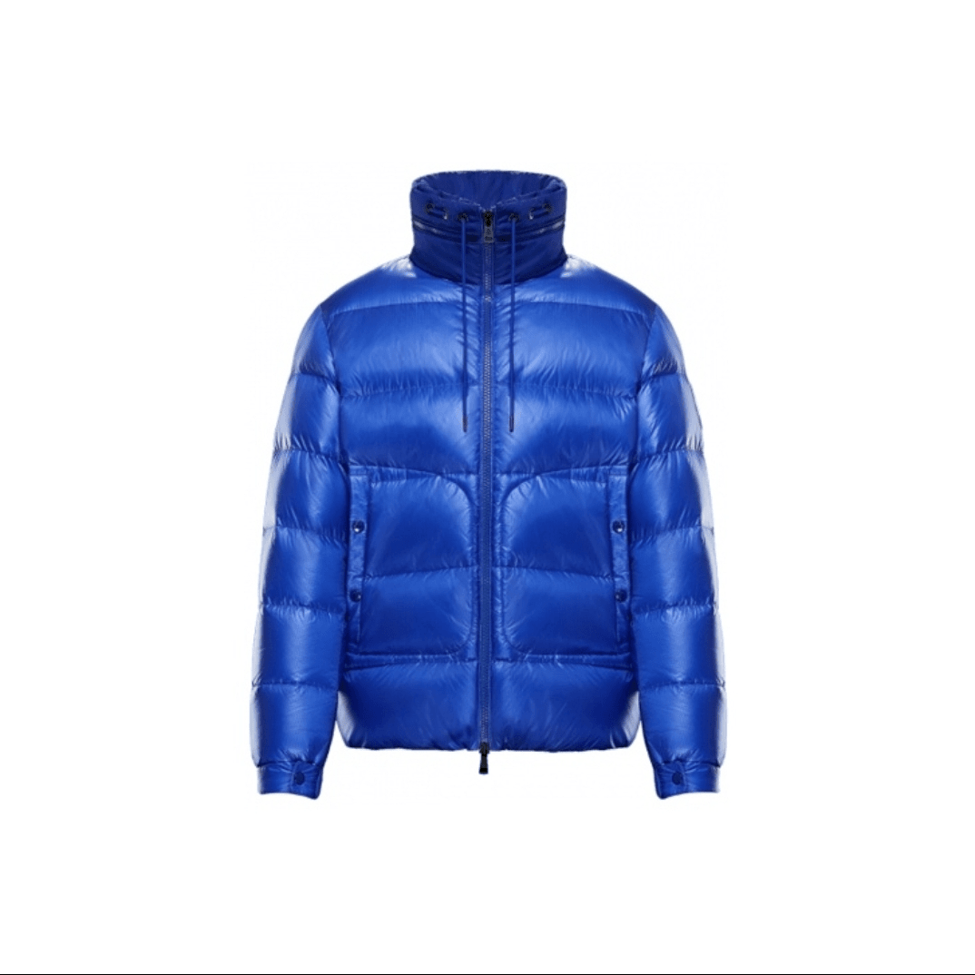 99新 MONCLER 抽绳可拆卸兜帽 羽绒夹克 蓝色 蒙口码1 P232928642