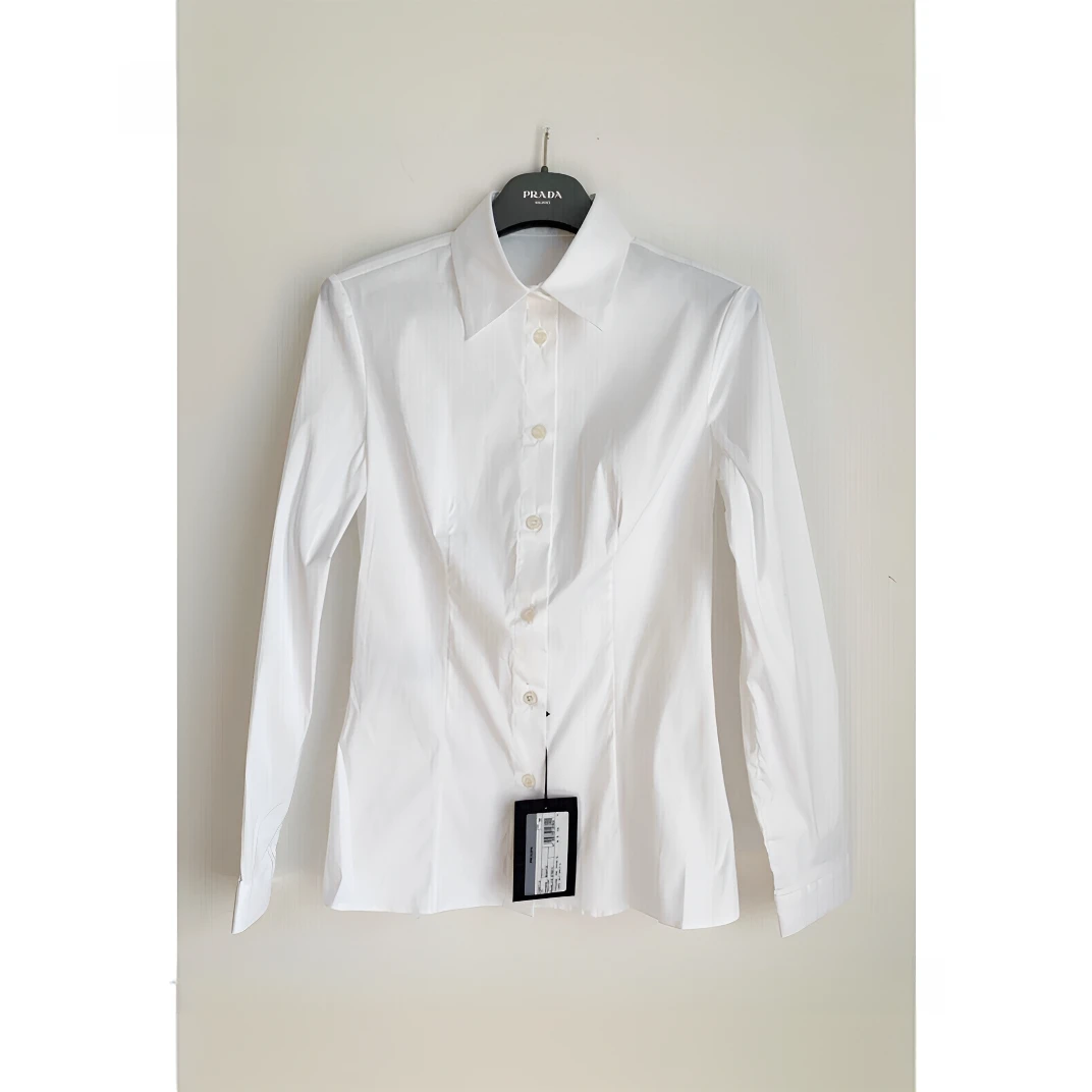 全新未使用 Prada/普拉达 衬衣 白色 TP008596