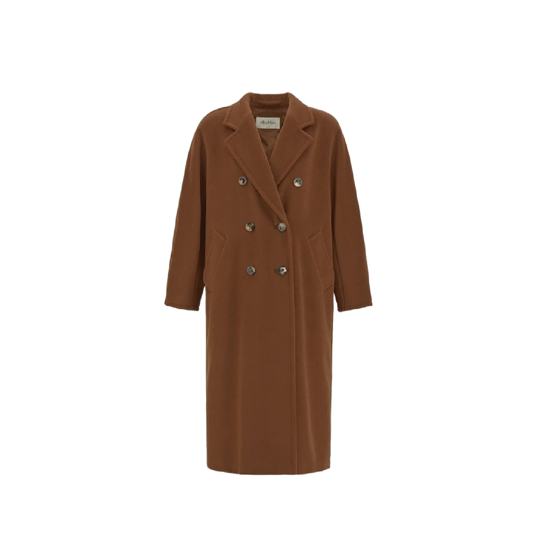 全新未使用 MaxMara Madame101801羊毛羊绒大衣 焦糖色 TP006590