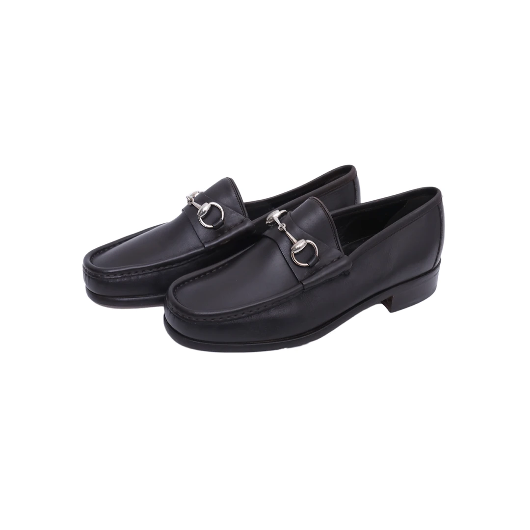 99新 GUCCI/古驰 GUCCI 1933马衔扣休闲 皮鞋40码 P252089888