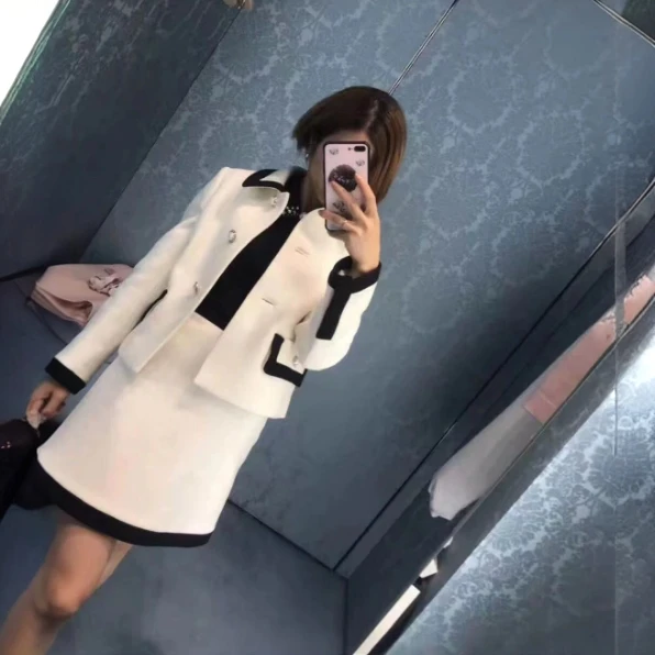 99新 MIU MIU/缪缪 套装 上衣40 短裙38 P224935250
