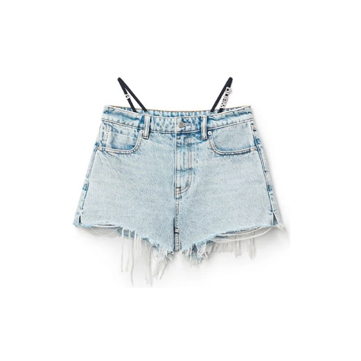 未使用 Alexander McQueen/亚历山大·麦昆 牛仔短裤 TP020553