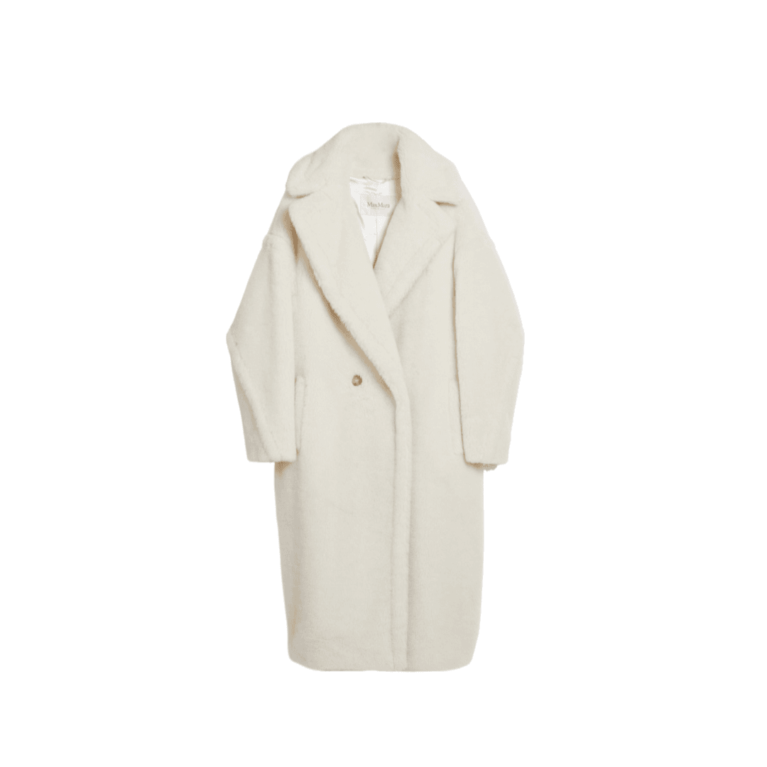 全新未使用 MaxMara  teddy泰迪 大衣 白色 羊毛 TP007074