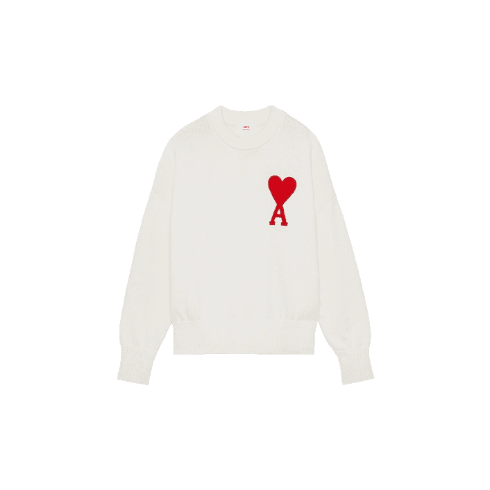 全新未使用 AMI DE COEUR FW21 大爱心 毛衣 棉羊毛 TP020782