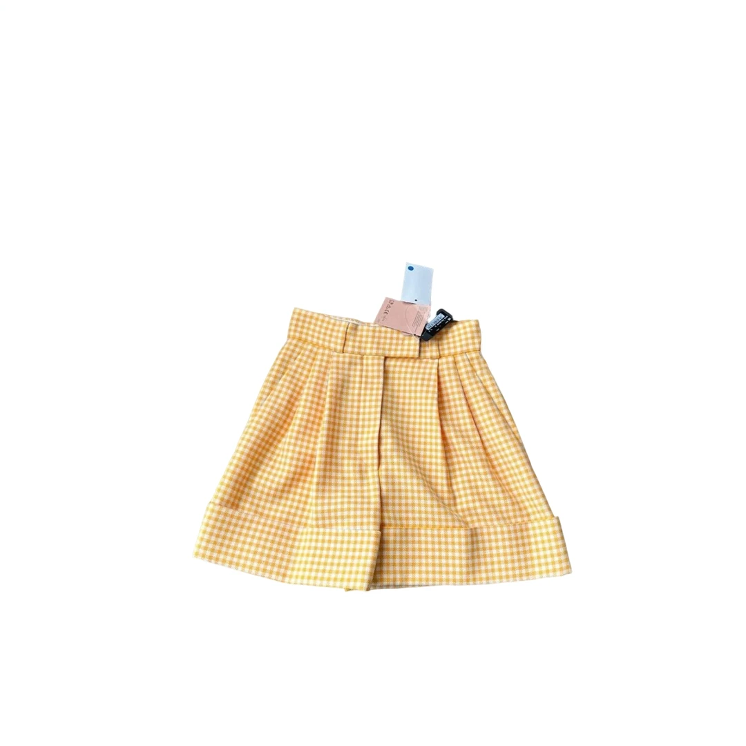 99新 MIU MIU/缪缪 MiuMiu 南瓜短裤 42码 P244068599