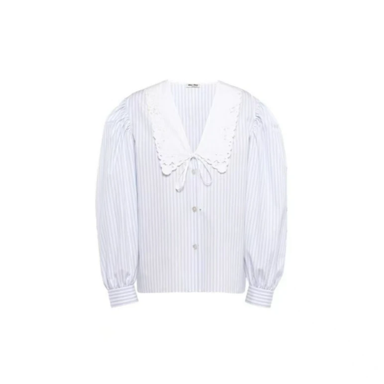 全新未使用 MIU MIU/缪缪 条纹 衬衫 40 P234038035