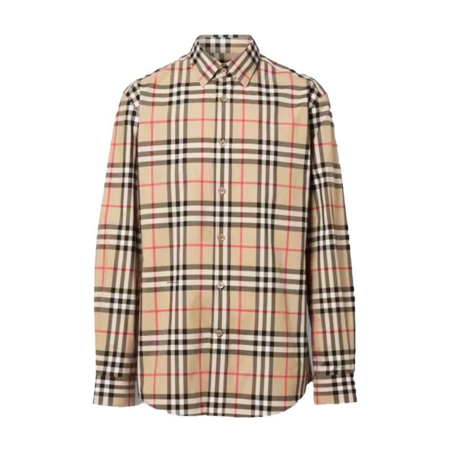 全新未使用  Burberry 经典格纹 长袖衬衣 TP004836