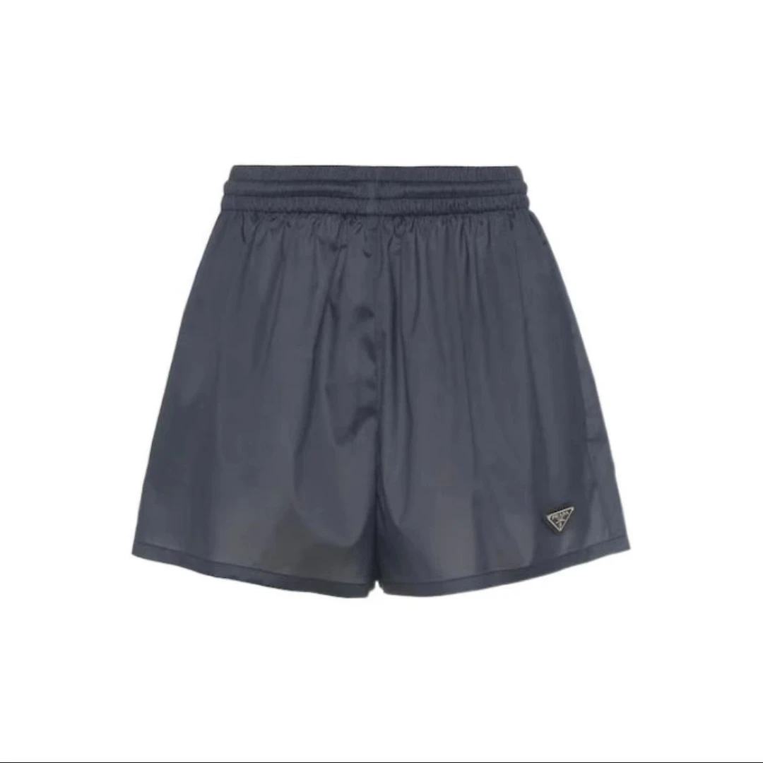 全新未使用 Prada/普拉达 纯色三角 平角短裤 桑蚕丝 TP028412