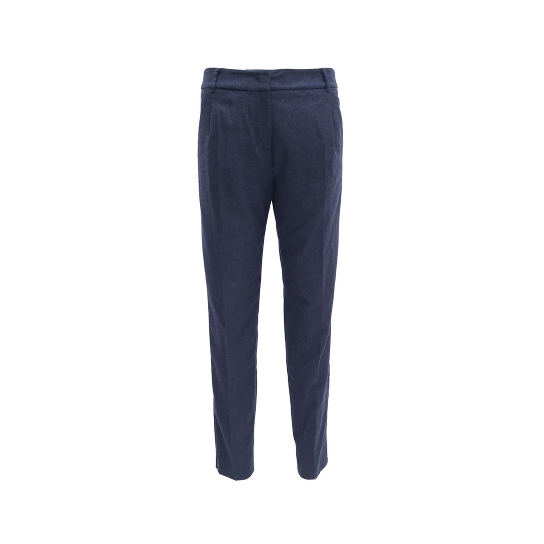 99新 MaxMara 裤子 蓝色 绵羊毛 常规码36 P234965827