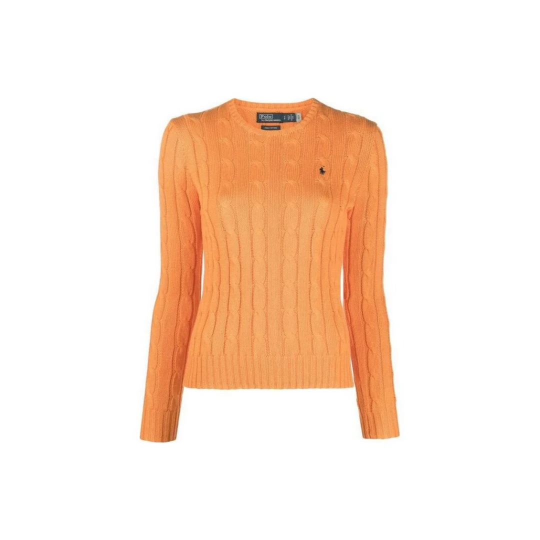 全新未使用 POLO RALPH LAUREN 圆领长袖针织衫 橙色 TP029548