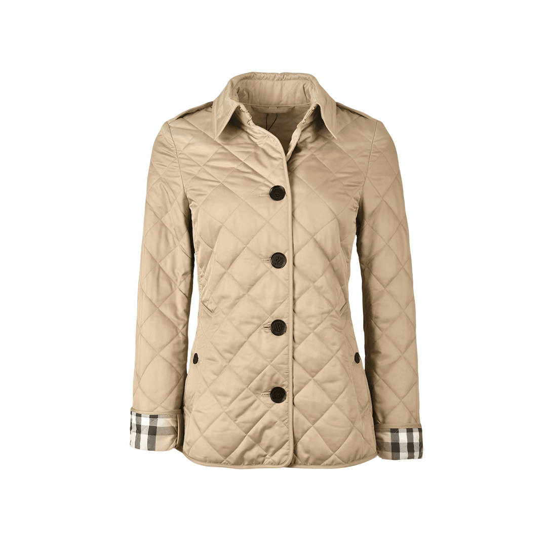 全新未使用 BURBERRY/博柏利 单排扣夹克外套 米驼色 TP020597