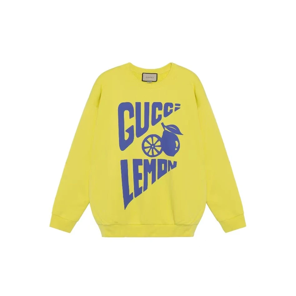 全新未使用 GUCCI/古驰 黄色 长袖卫衣 S P234038072