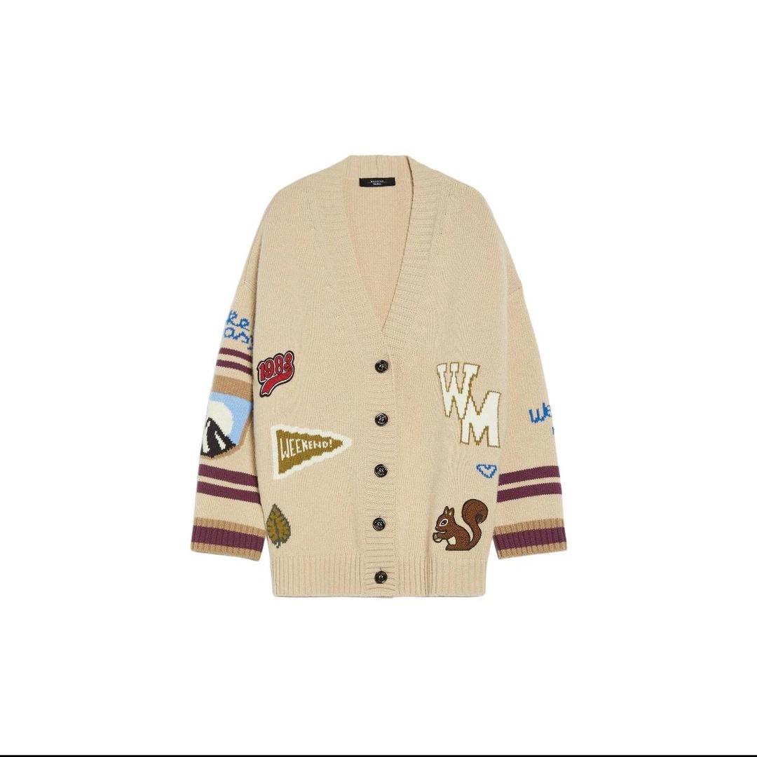 全新未使用 MaxMara Weekend Cairo 长袖针织衫米色 TP030085