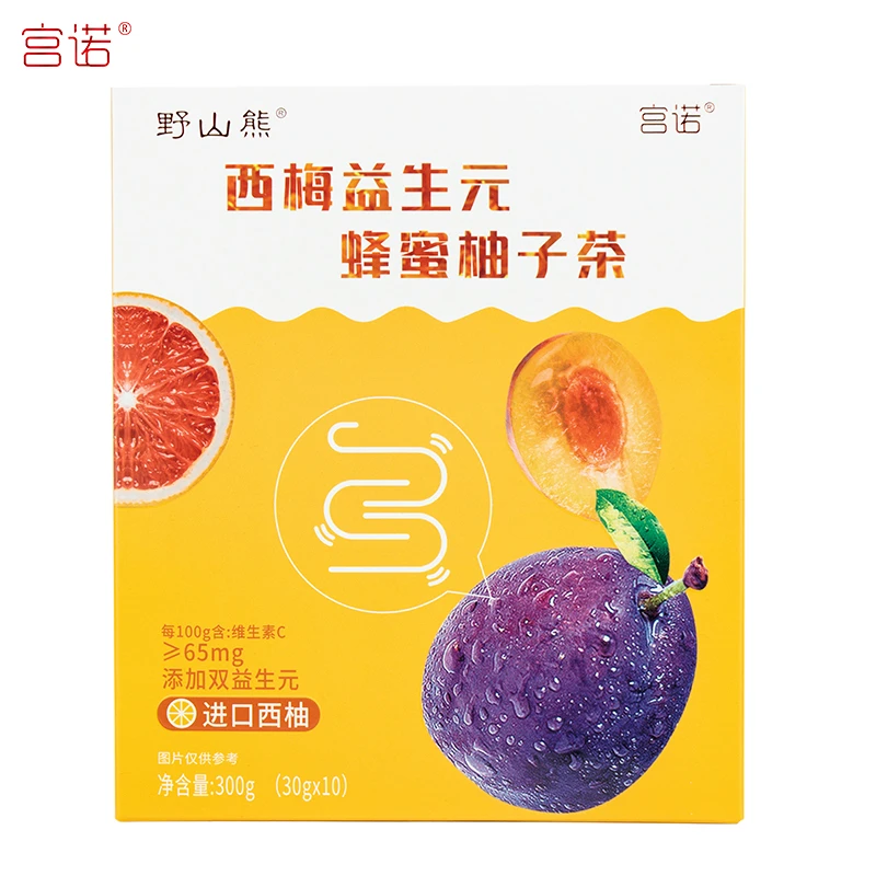 西梅益生元蜂蜜柚子茶柠檬百香果冲饮300g