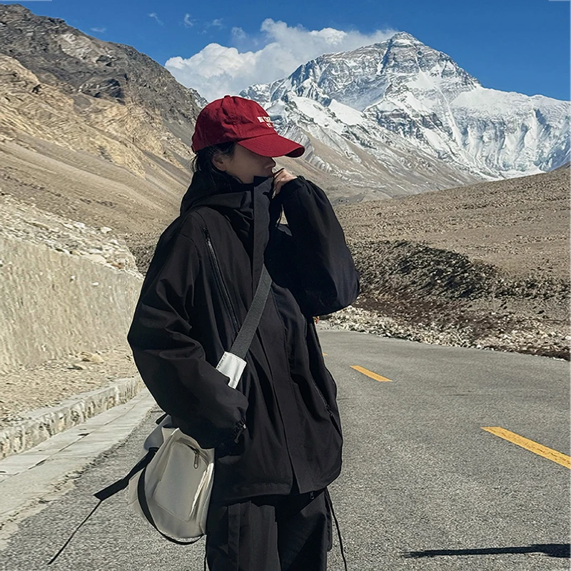 冬季2024年新款情侣棉衣户外休闲韩版防风冲锋衣棉服外套潮