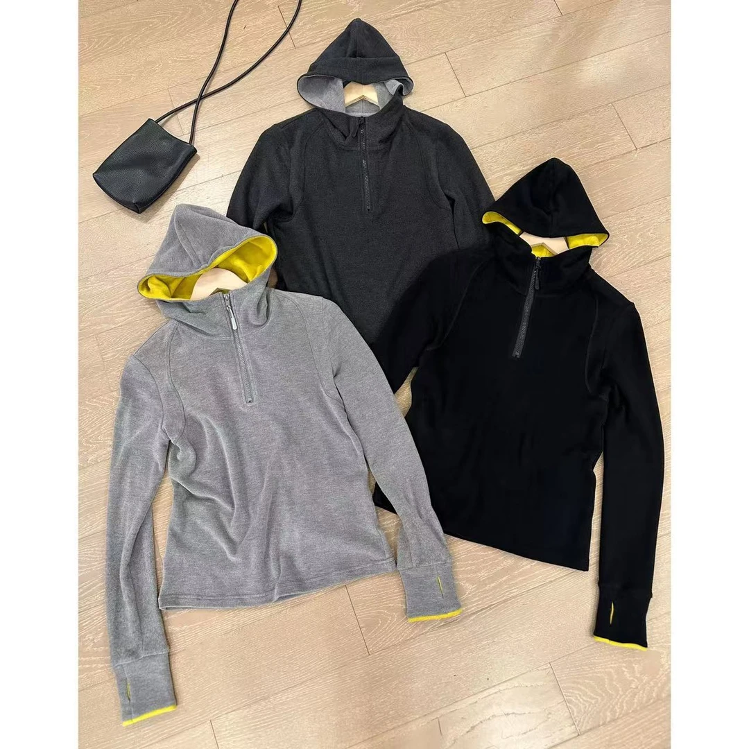 JOJO/玖了个玖 2024秋冬 双面植绒立体解构半拉链上衣2410B4785