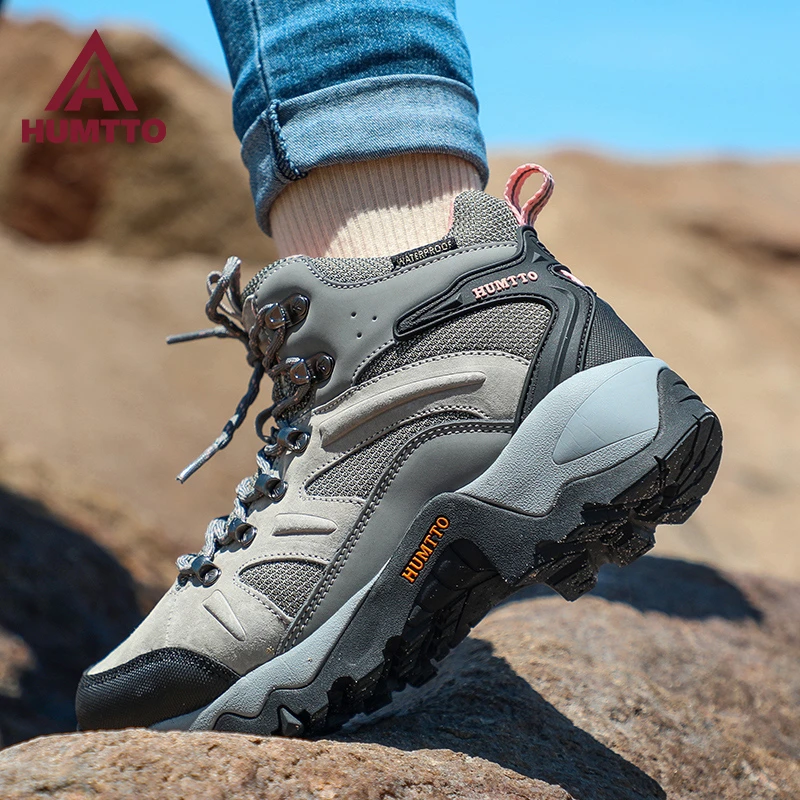 悍途户外高帮登山鞋女款户外防滑耐磨减震专业徒步舒适登山鞋