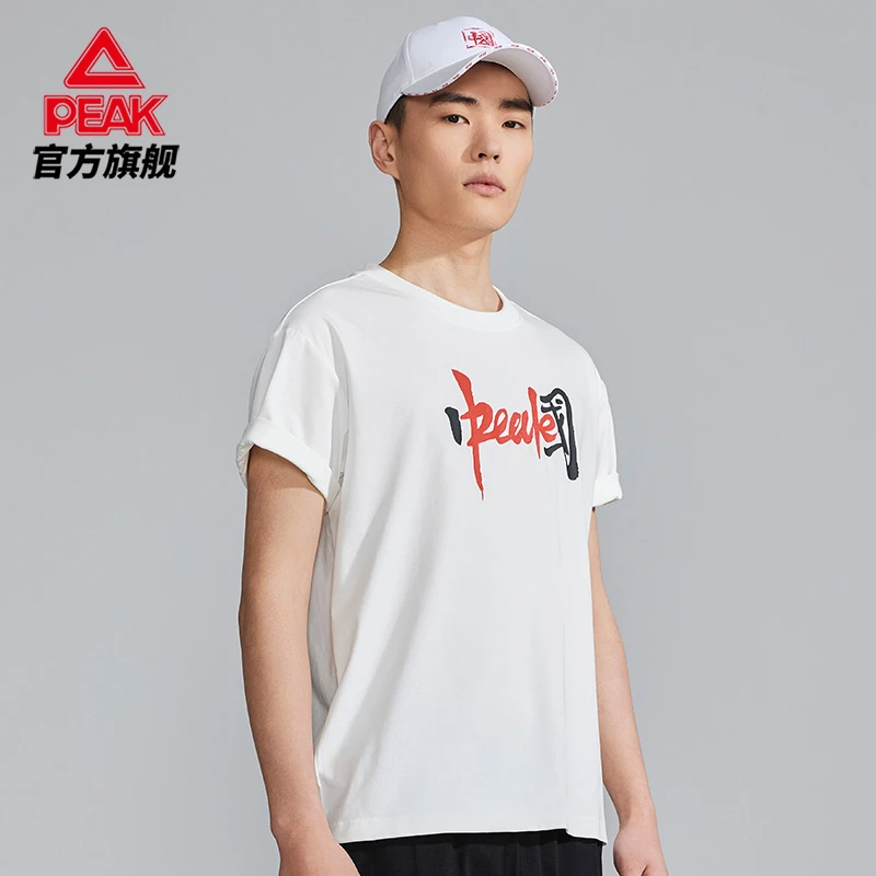 匹克短袖男2023夏季新款中国系列休闲t恤运动透气红色/DF632300