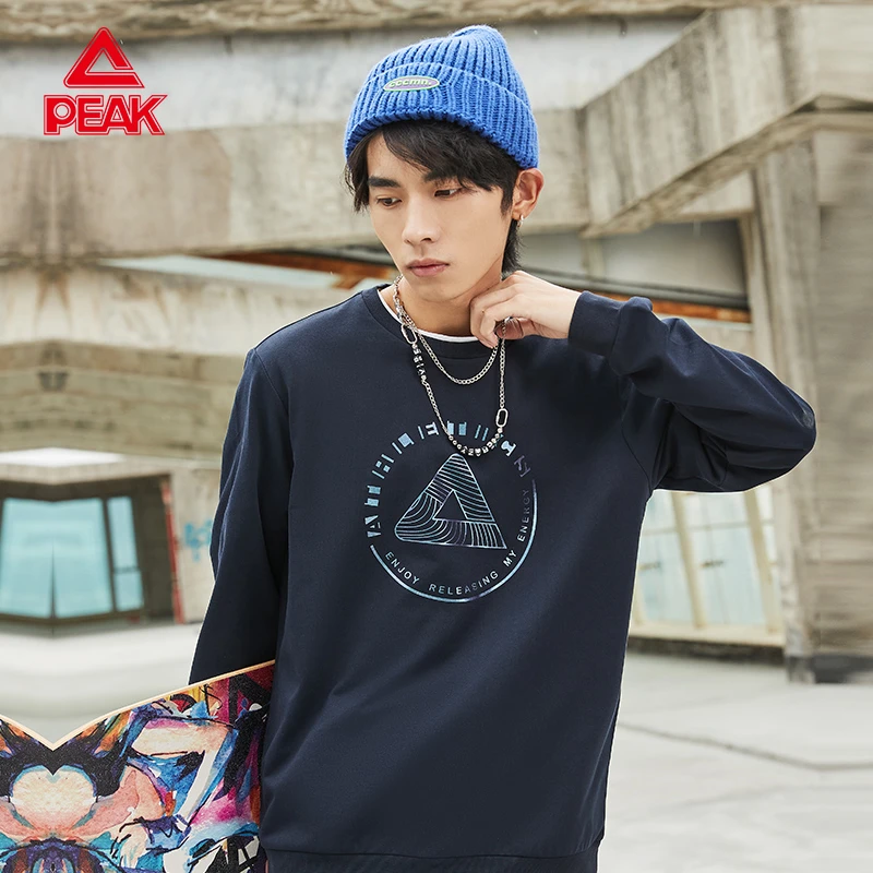 匹克正品运动圆领卫衣男士套头衫潮流时尚百搭卫衣潮-DF621161