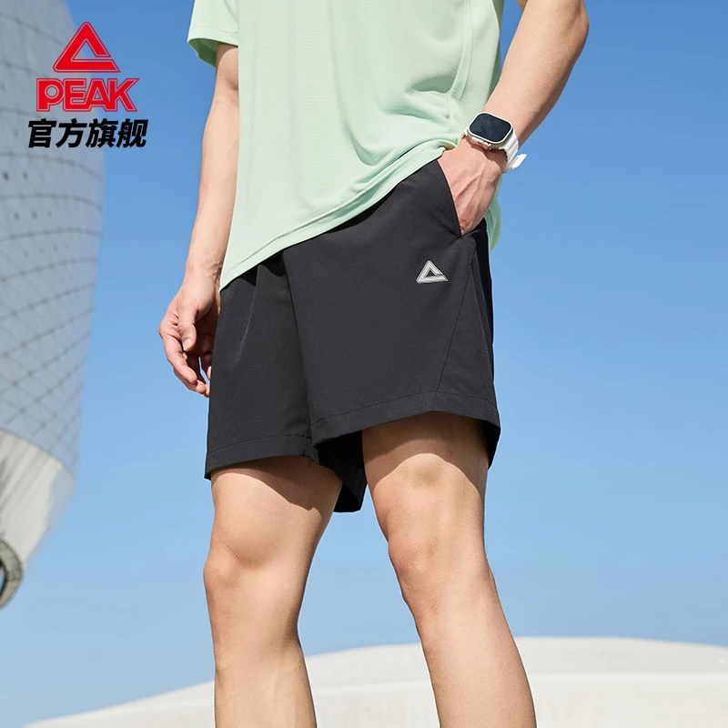 Peak/匹克户外裤子薄款宽松运动短裤五分裤弹性夏男透气/DF342081