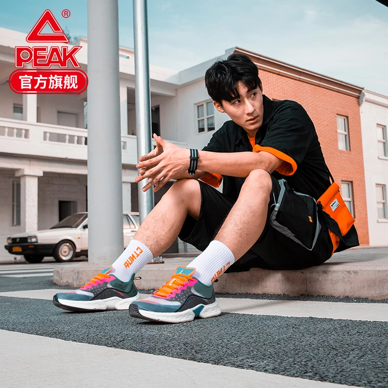 Peak/匹克匹克轻弹001夏款男跑鞋透气轻跑步鞋减震回弹-E02157H