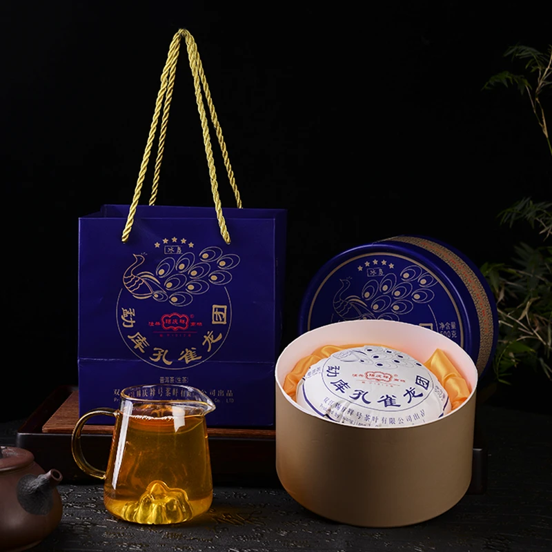 锡庆祥2019年冰岛五星孔雀龙团普洱茶生茶沱茶 500克