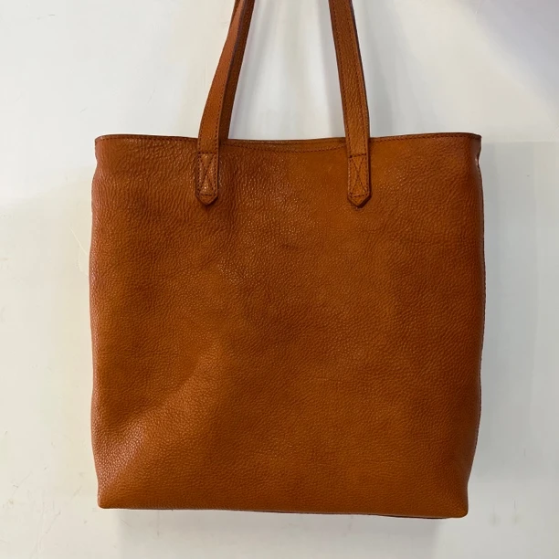 头层牛皮单肩大托特高级肩包经典棕色百搭休闲时尚牛皮托特包