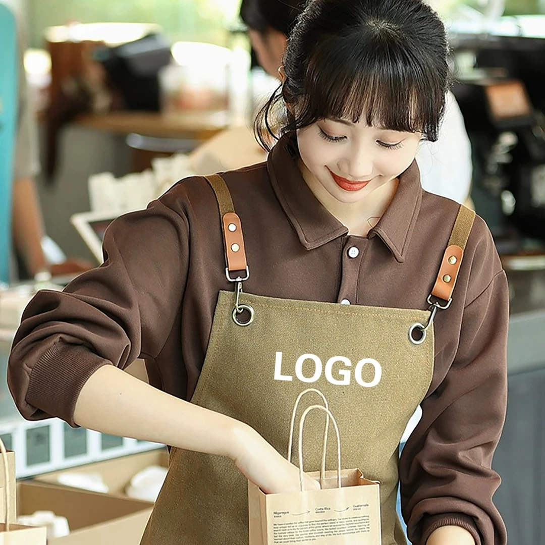 奶茶店工作服定制餐饮服务员卫衣t恤长袖秋季快餐烧烤店工服棉