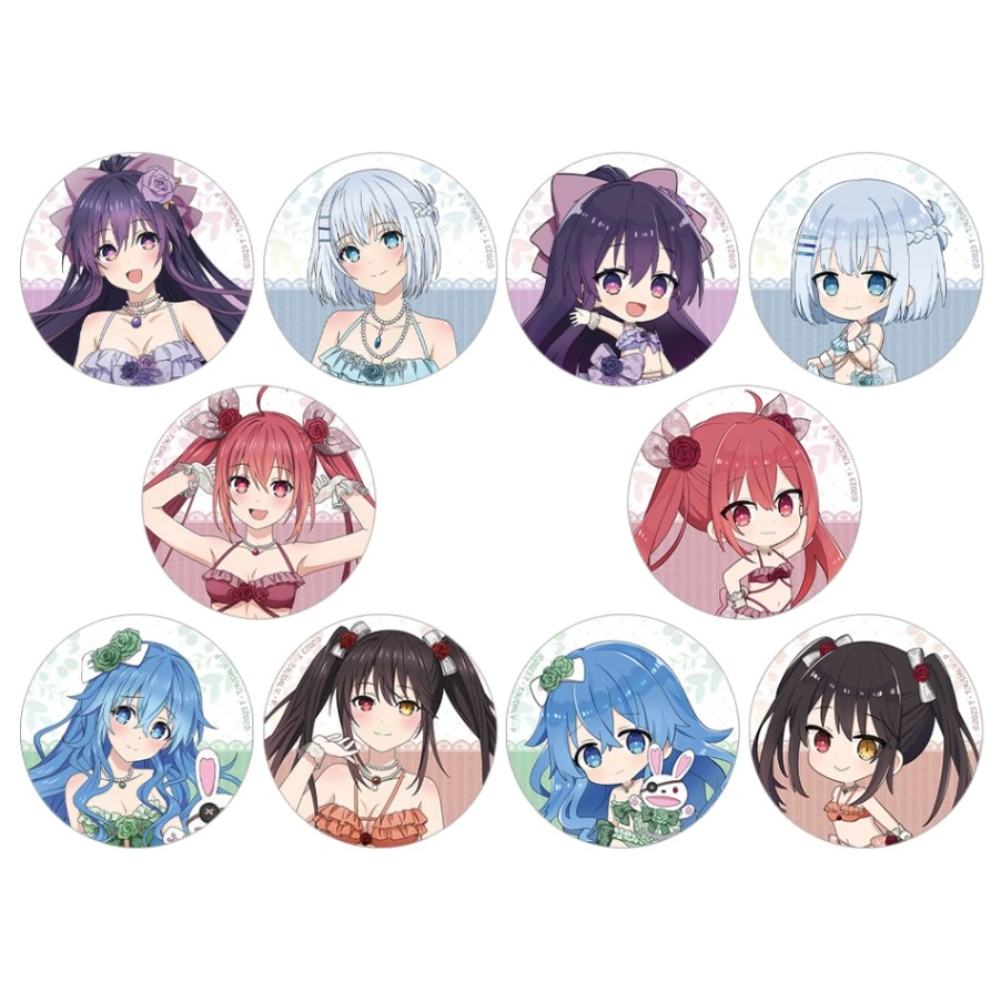 约会大作战 水着泳衣吧唧徽章盲盒 十香折纸琴里四糸乃狂三