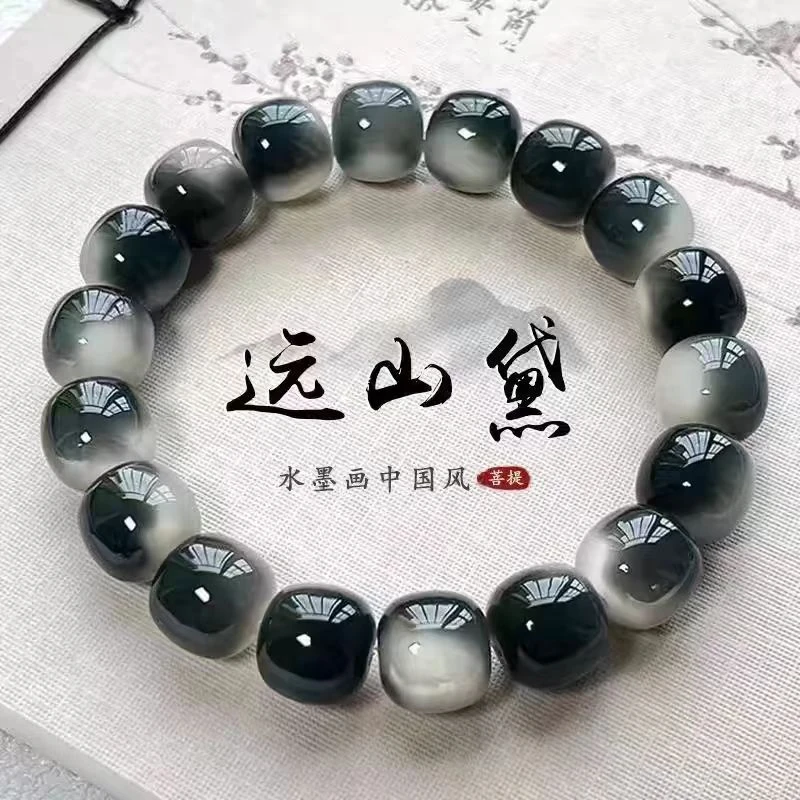 远山黛精品手工菩提手串佛珠文玩盘玩菩提根