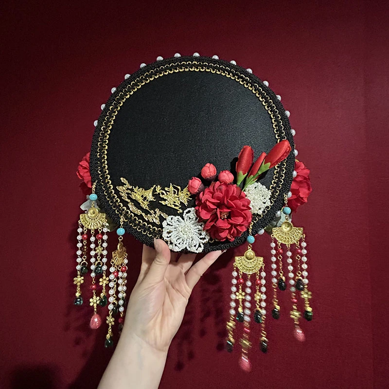 手工大清朝旗头帽子钿子头钿子帽后宫娘娘复古宫廷故宫拍摄直播用