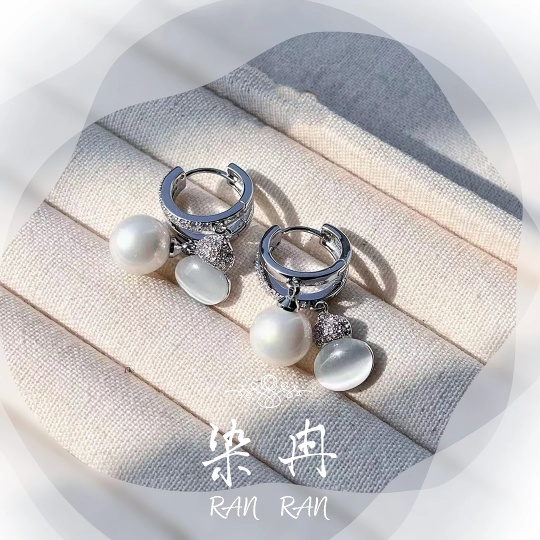 染冉 铜合金耳饰 【福禄】耳扣女短款精致设计感百搭耳饰新款潮F-08