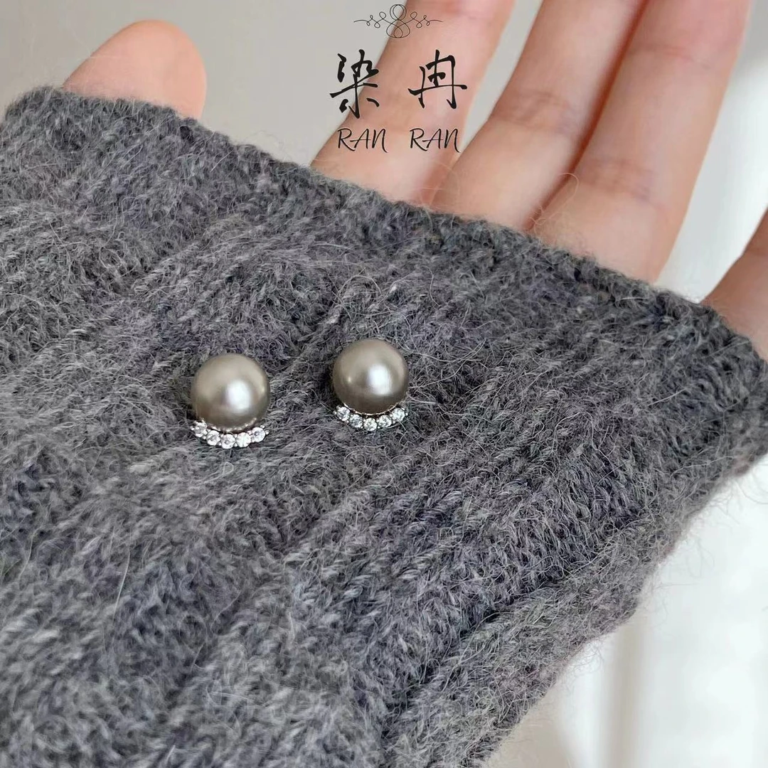 铜合金耳饰 【湖泊森林】精致耳钉气质百搭耳环少女高级感耳饰C-056