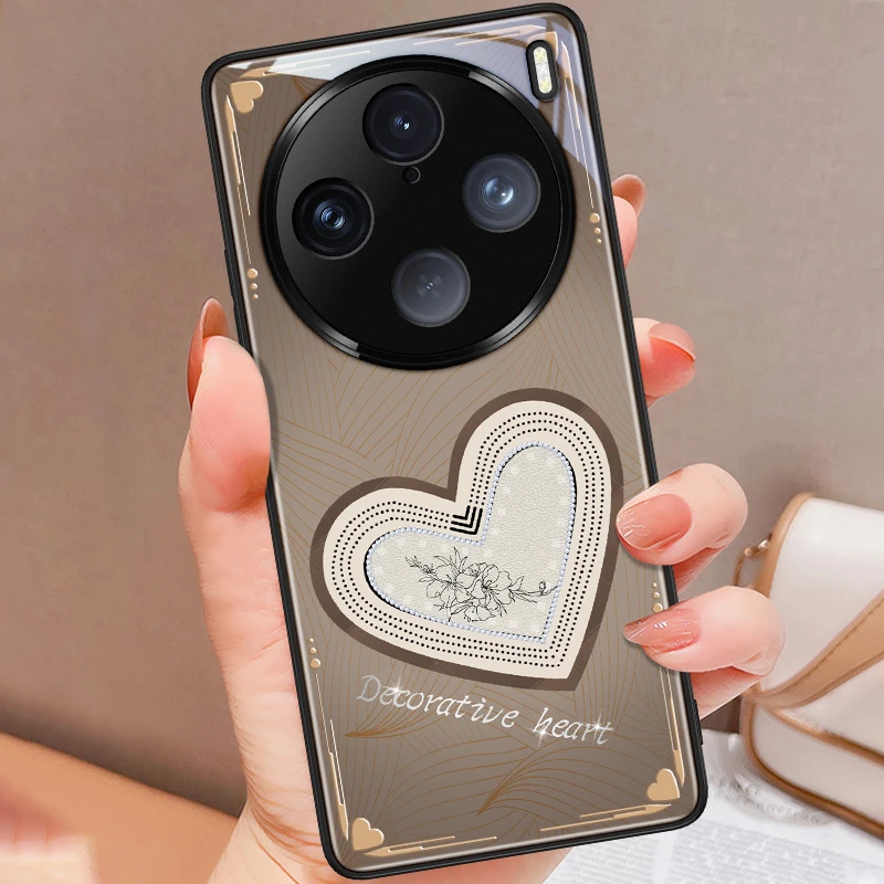 潮流爱心vivox100手机壳女款x80pro新款网红x90pro+的手机套镜头