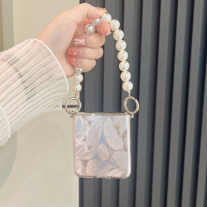 羽毛纹小米mixflip手机壳mix flip新款小折叠保护套透明超薄防摔x