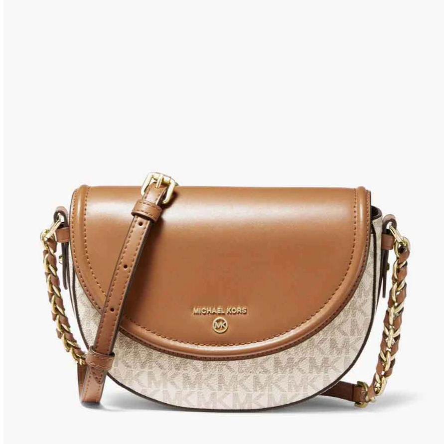 全新未使用 MICHAELKORS/迈克高仕 JetSetCharm马鞍斜挎单肩包